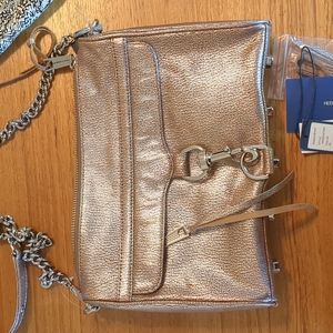 Rose Gold Rebecca Minkoff Mac Clutch Midsize Bag